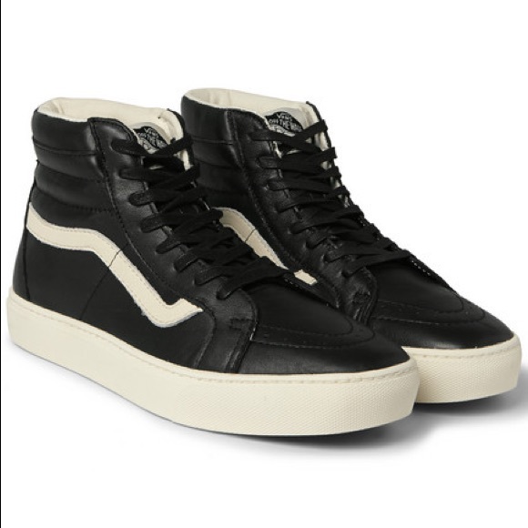 vans shoes leather